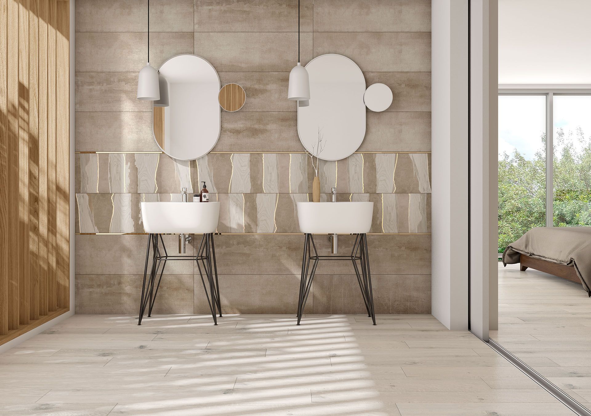 AMB CHANNEL SAND BARTON GOLD DILUCA WHITE