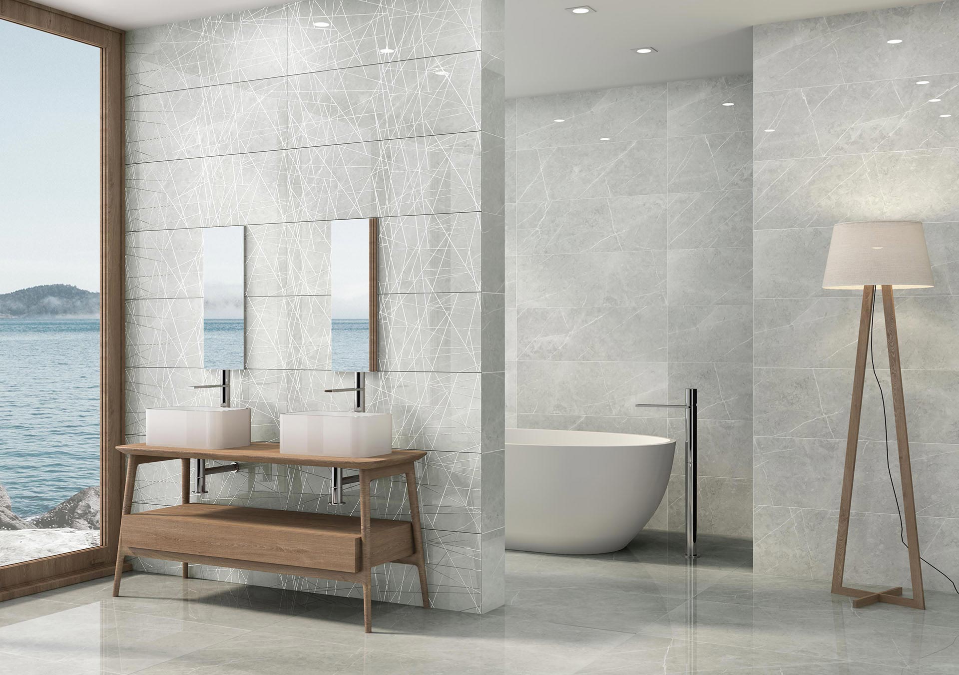 AMB ALTAMURA WALL SILVER MATERA 30X90 ALTAMURA SILVER 60X120