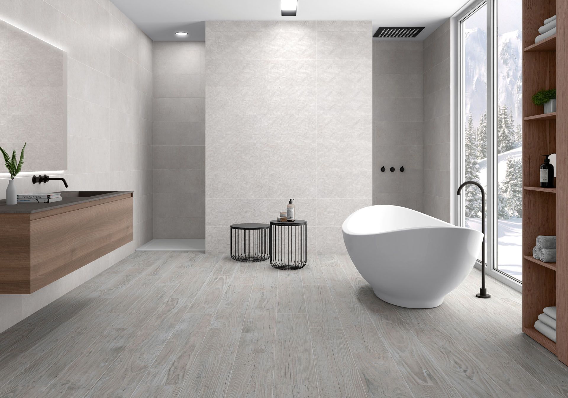 AMB TOSCANA IPANEMA WHITE 30X60 ORISTANO WHITE 20X120