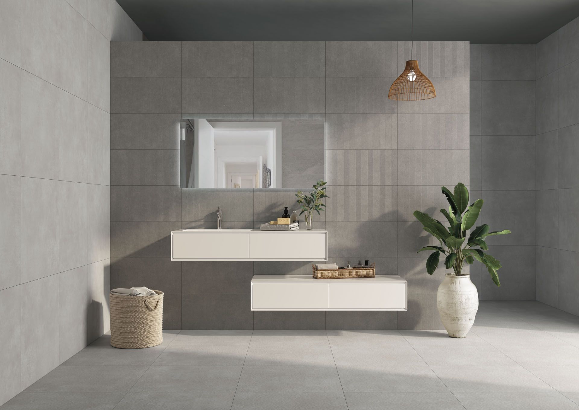 AMB TOSCANA RLV SPIGATO SILVER 30X60 VERMAND SILVER 60X60