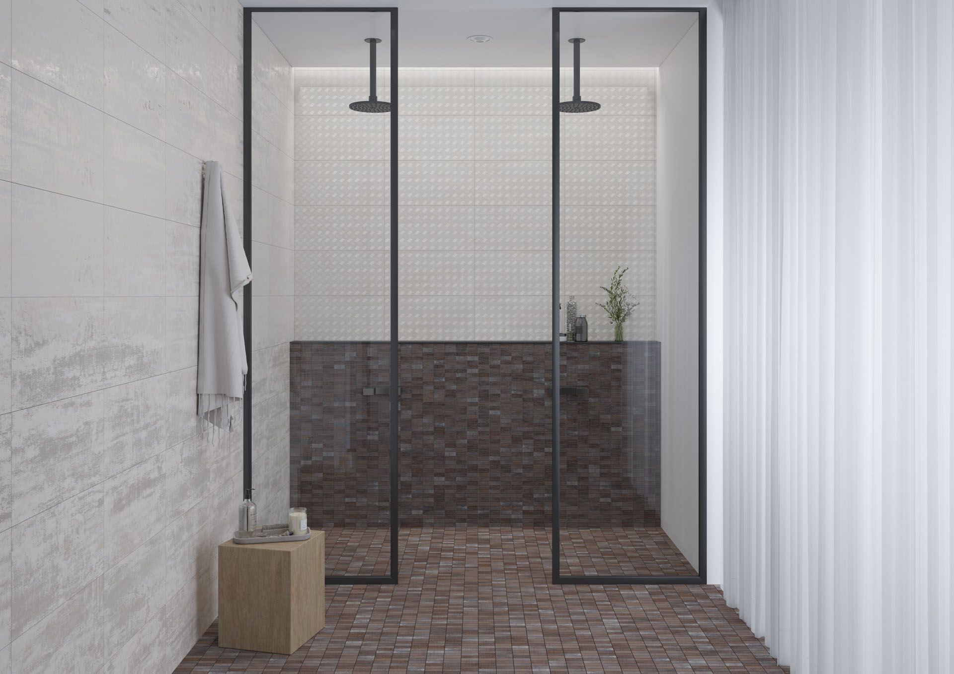 AMB CORTEN WALL LINEN CORTEN WALL LINEN RLV ORNE MOSAICO A 30X30