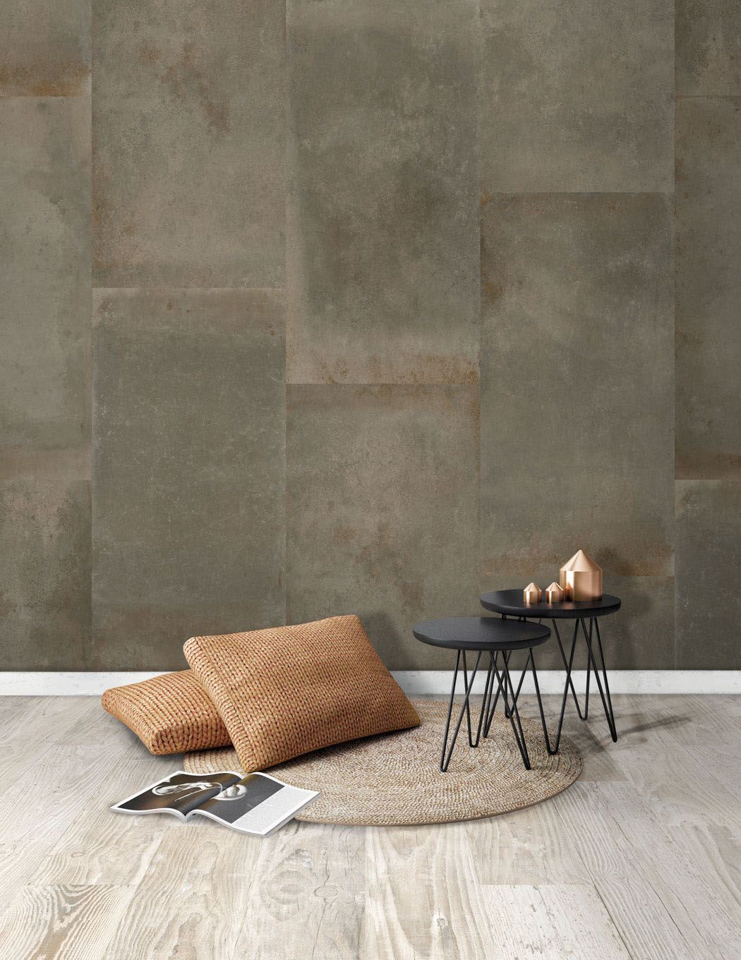 AMB TERRACINA GRAY 60X120 ORISTANO WHITE 20X120