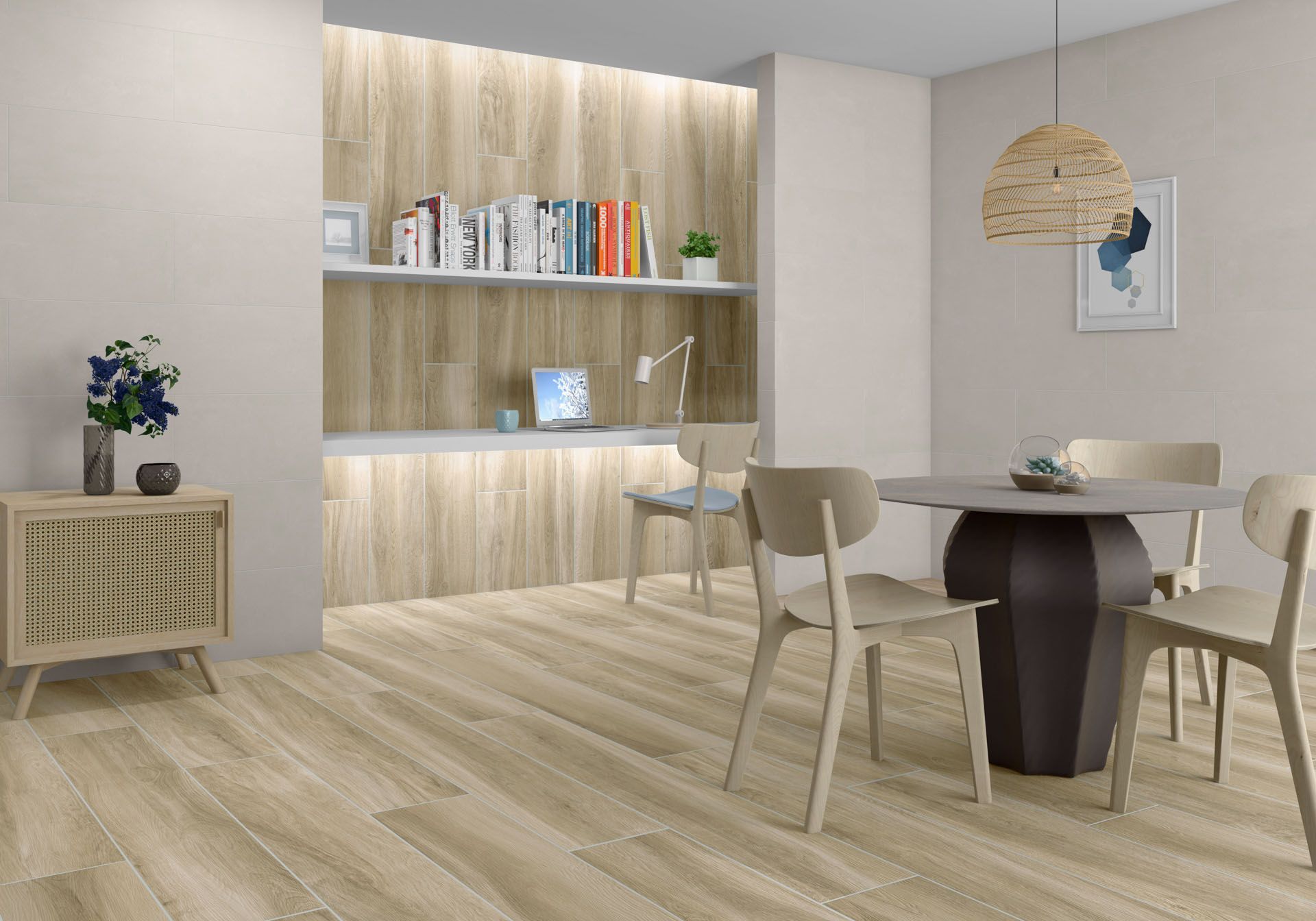 AMB COSMOPOLITA WHITE 33,3X100 BOHARS SAND 25X150