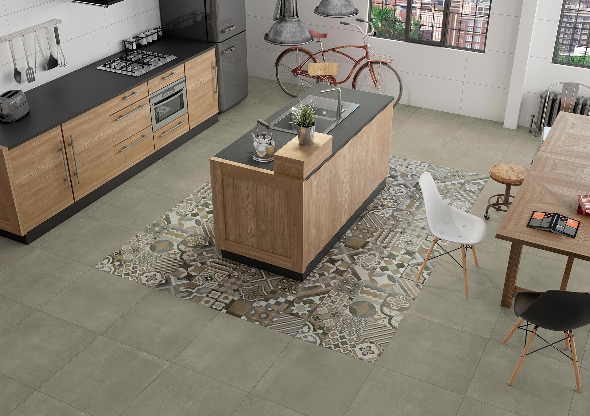 AMB RIVET WHITE MAXXI TAN