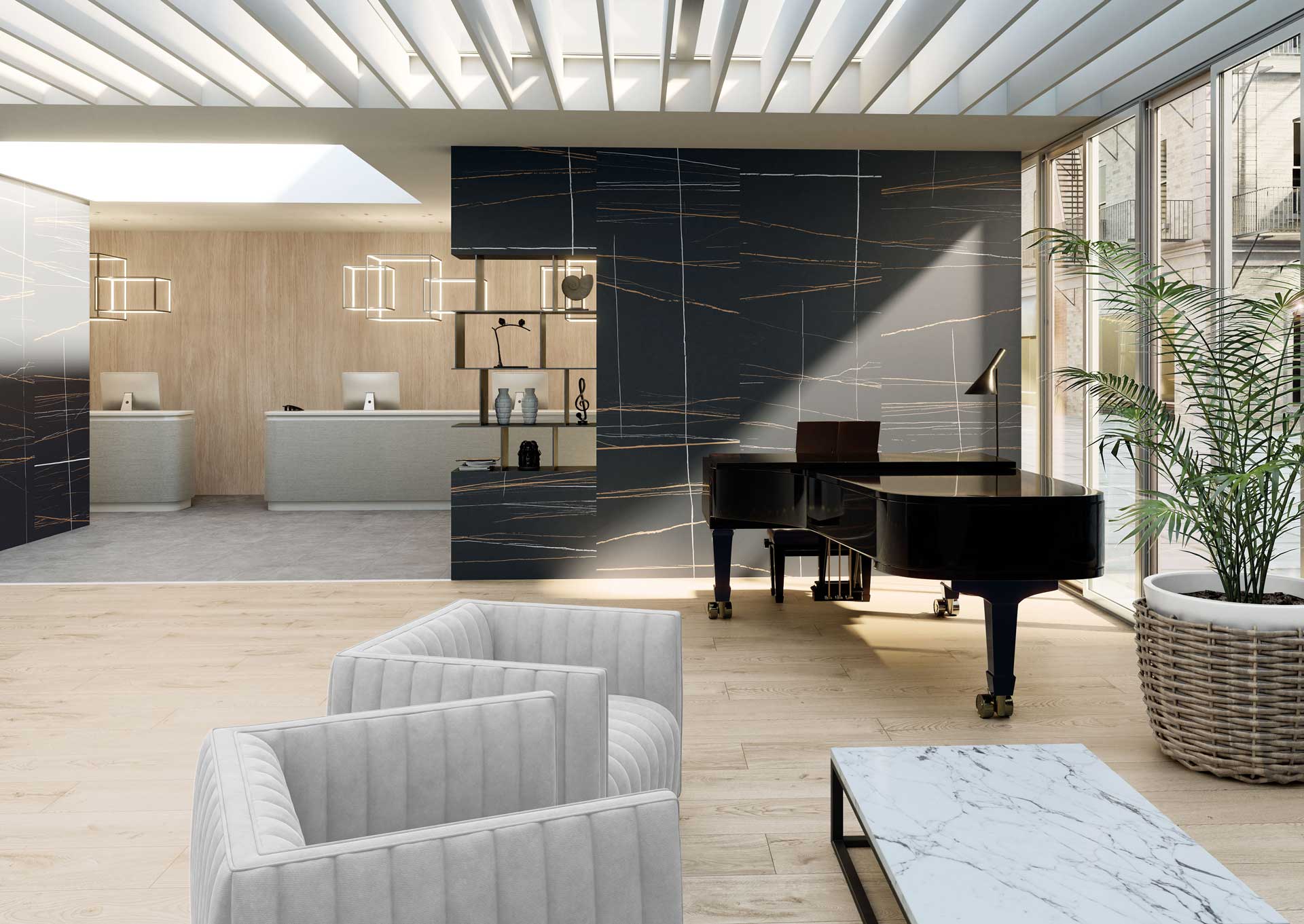 AMB MATERIA NOIR 3X1 DILUCA TAN 30X180 DEVON GRAY 60X60