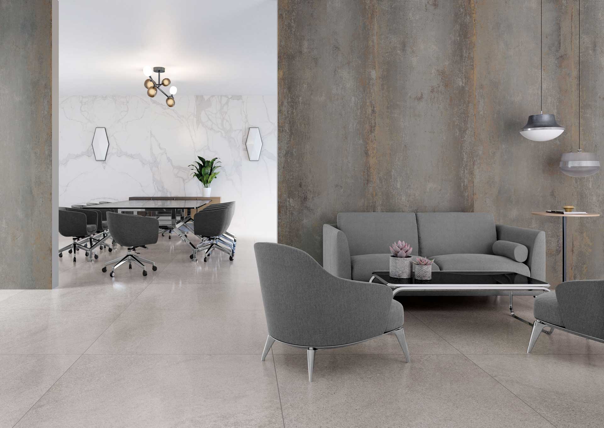 AMB MATERIA STEEL 3X1 FIDENZA GRAY 120X120 KALOS 3X1