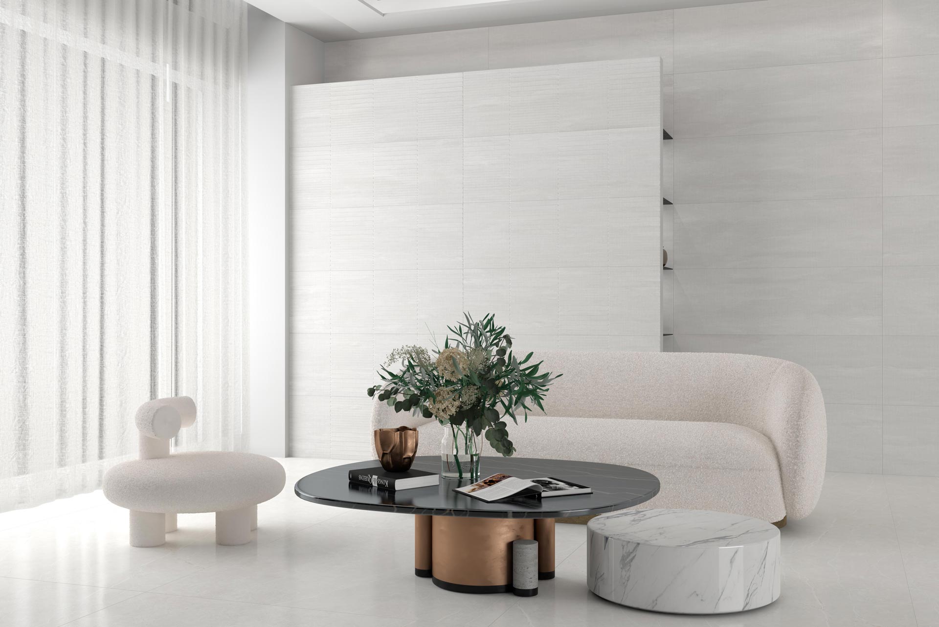 AMB TISSE SOLID LINEN RLV TISSE SOLID LINEN ELITE WHITE 120X120