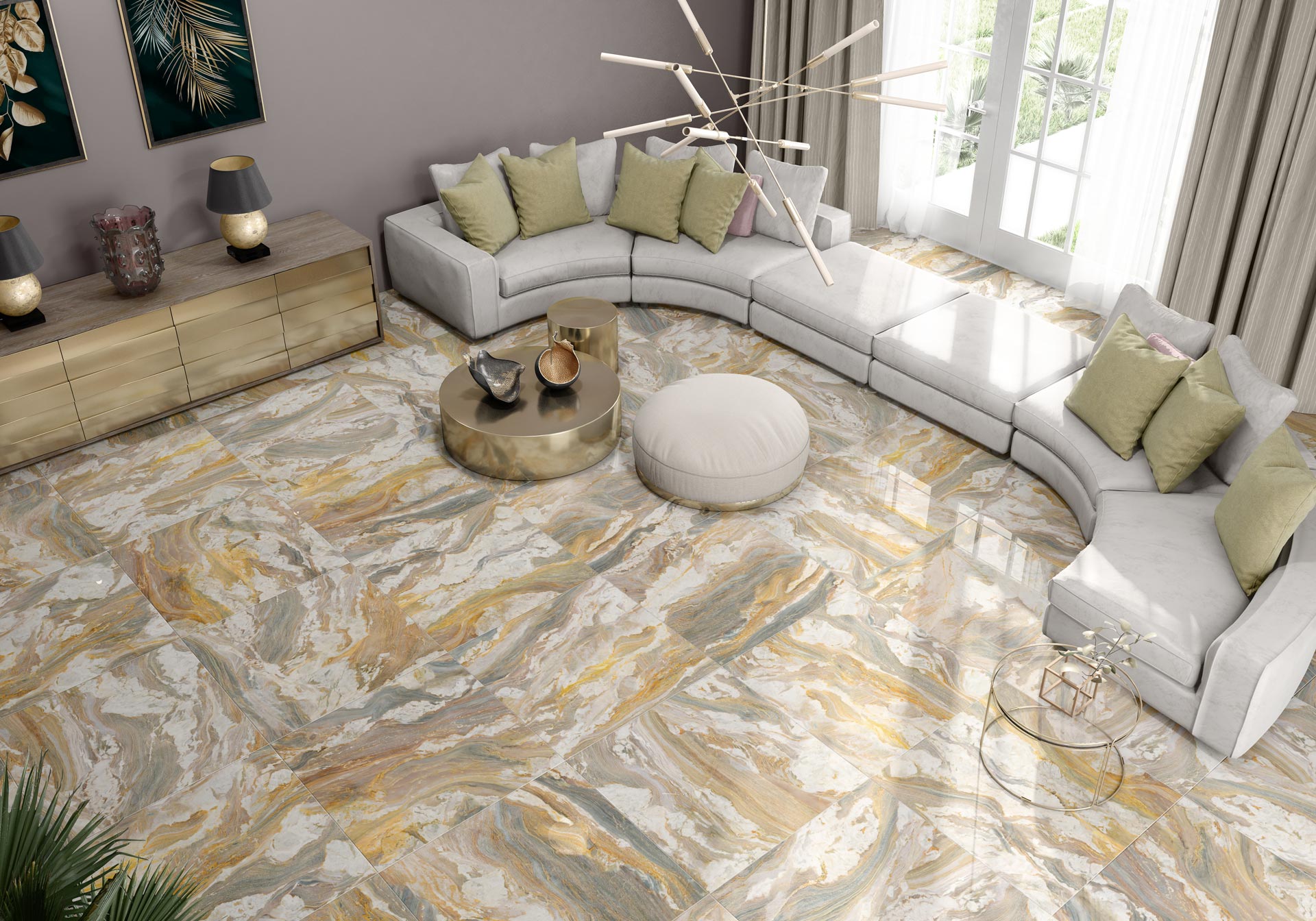 AMB VANITY BROWN 90X90