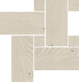 MOSAICO LEGNO DILUCA WHITE 22X22