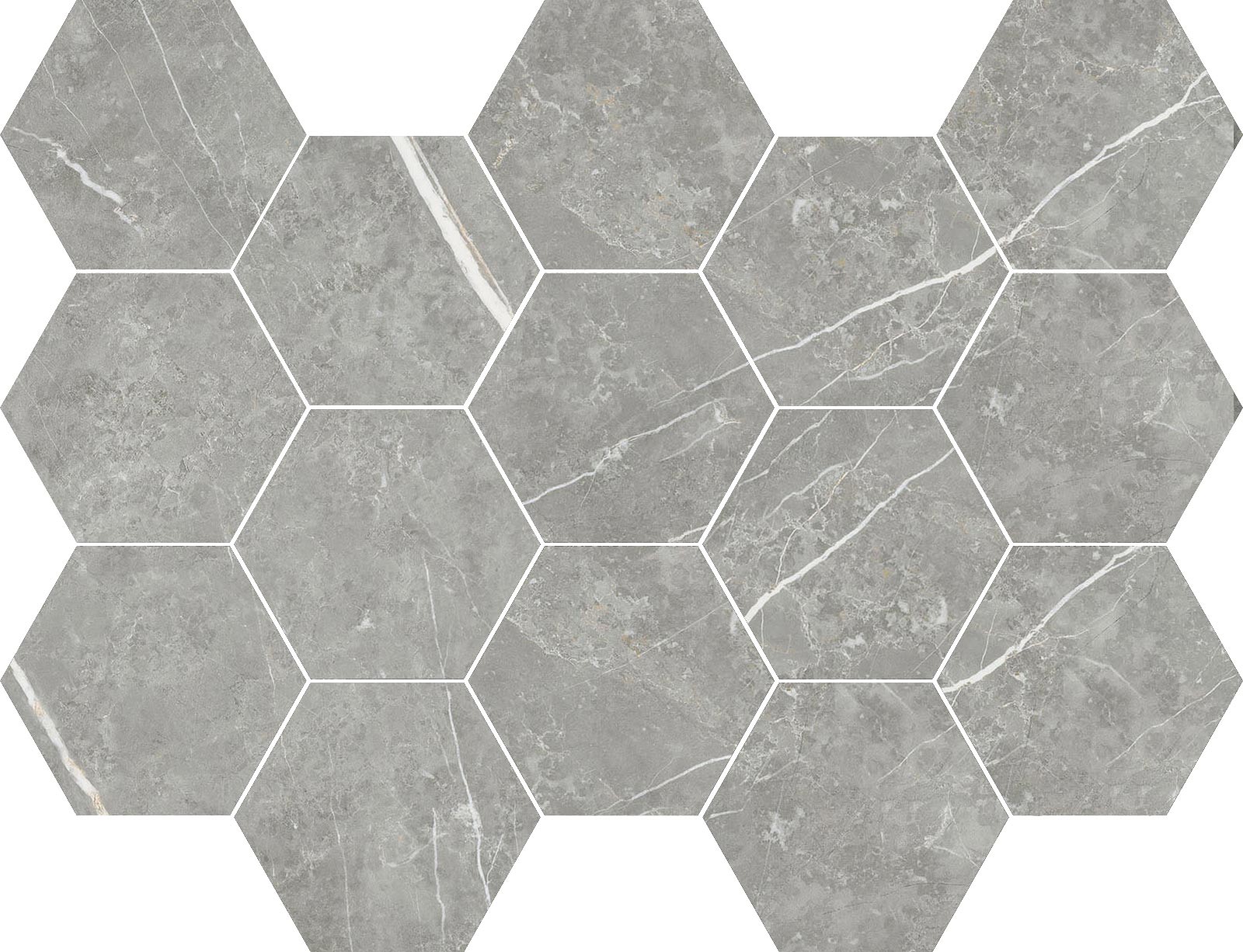 MOSAICO HEX. ELITE MATT GRAY 32,5X22,5