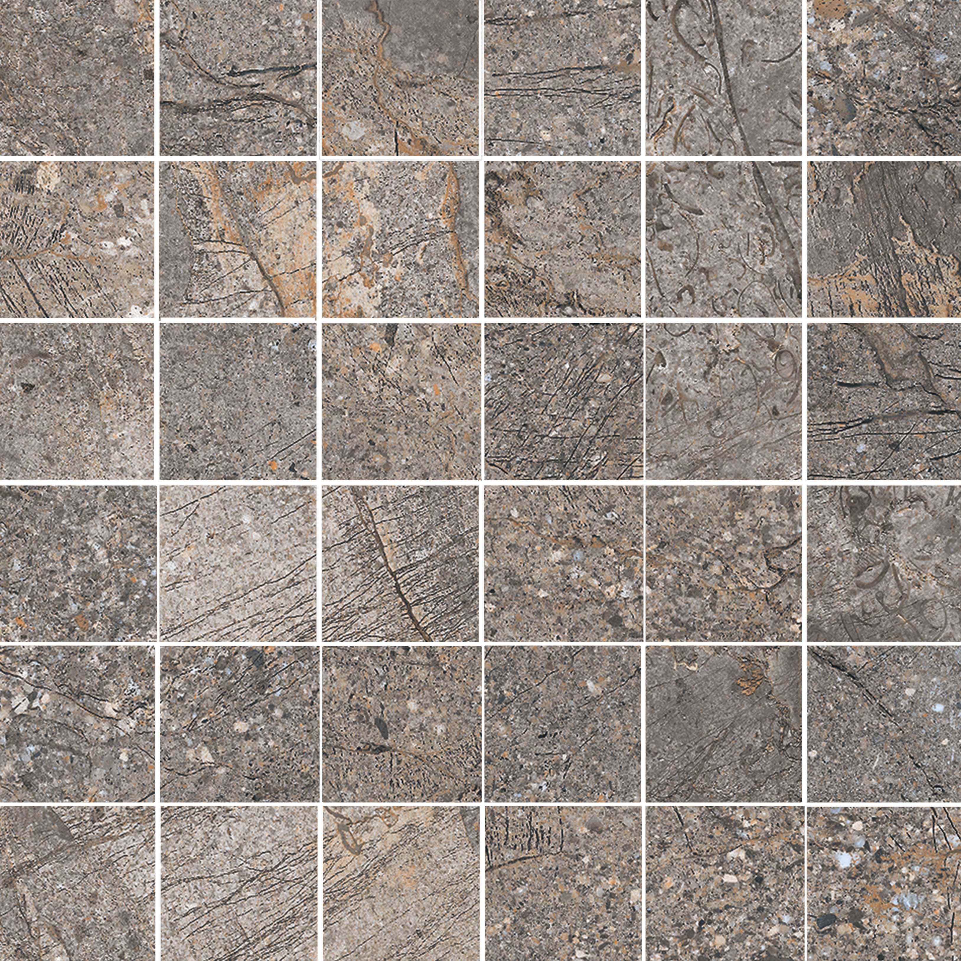 MOSAICO MAINSTONE GRAY 30X30 (5X5) PUL